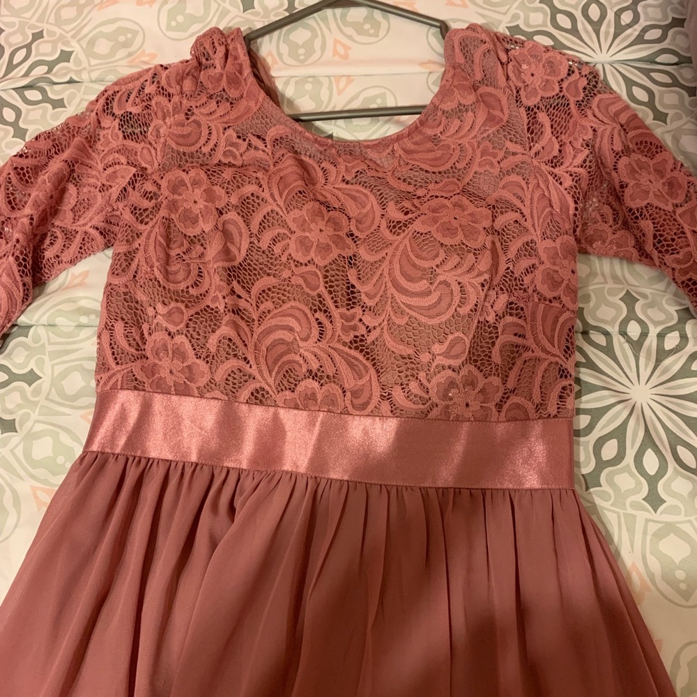 PROM DRESS, size medium, beautiful magenta pink, only worn once.